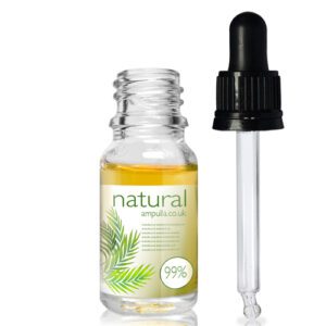 10ml Clear Glass Essential Oil Bottle With Glass Pipette