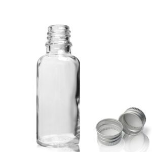 15ml Clear Glass Dropper Bottle With Aluminium Cap
