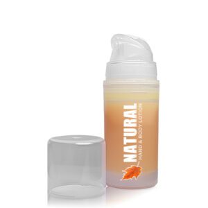 15ml Natural Airless Pump Bottle With Clear Over-Cap