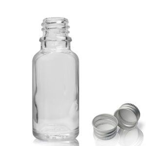 20ml Clear Glass dropper Bottle With Aluminium Cap