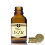 25ml Amber Glass Dram Bottle With Aluminium Cap