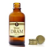 30ml Amber Glass Dram Bottle With Aluminium Cap