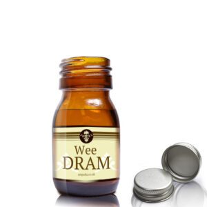 30ml Amber Glass Dram Bottle With Aluminium Cap