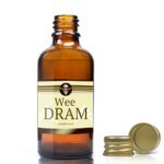 50ml Amber Glass Dram Bottle With Aluminium Cap