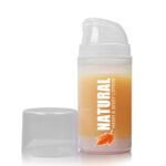 50ml Natural Airless Dispenser Bottle With Clear Over-Cap