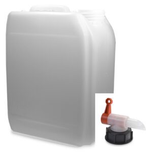 5 Litre UN Natural Stackable Jerry Can With DIN51 T/E Cap
