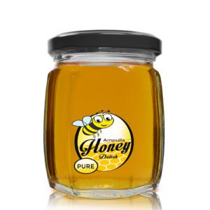 110ml Octagonal Glass Honey Jar With Lid