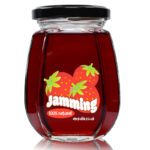 191ml Octagonal Glass Jam Jar With Lid