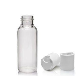 30ml Clear PET Bottle With Disc Top Cap
