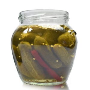 580ml Recycled Glass Pickle Jar (82mm Neck) (No Cap)