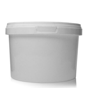 500ml White food pot and lid
