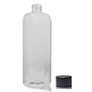 750ml Clear Boston Bottle With Screw Cap