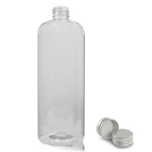 750ml Clear Boston Bottle With Aluminium Cap