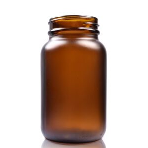 150ml Frosted Amber Glass Pharmapac Jar