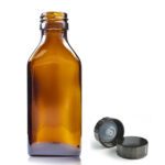 100ml Amber Glass Rectangular Bottle With Urea