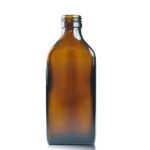 200ml Amber Glass Rectangular Bottle (No Cap)