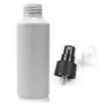 100ml Matte White Aluminium Metal Bottle with Atomiser Spray