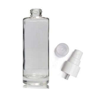 150ml Clear Glass Cylindrical Bottle With Atomiser Spray