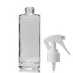 150ml Clear Glass Cylindrical Bottle With Mini Trigger Spray