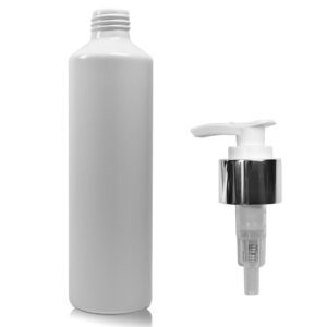 250ml Matte White Aluminium Bottle With Premium Lotion Pump