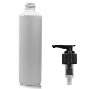 250ml Matte White Aluminium Bottle With Lotion Pump
