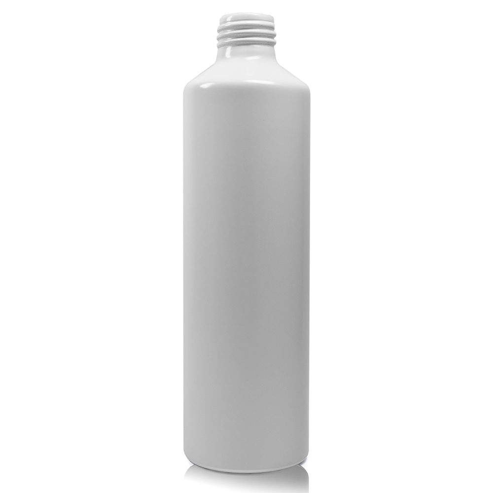 250ml Matte White Aluminium Bottle With Gold Lotion Pump - Image 5