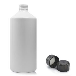 400ml Matte White Aluminium Bottle With Screw Cap