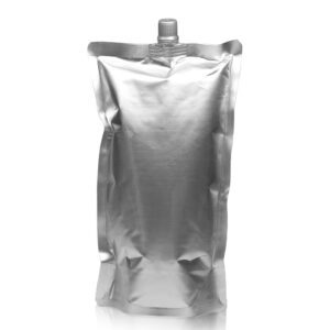 750ml Matt Silver Centre Spout Pouch With Grey Cap