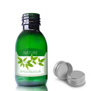 100ml Green Plastic Medicine Bottle With Aluminium Cap